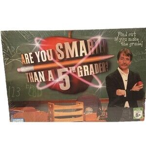"Are You Smarter Than a 5th Grader?" Board Game Vintage New Family Y2K Hasbro